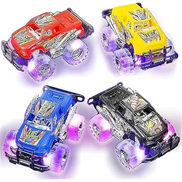 Light Up Monster Trucks for Boys and Girls, Toy Truck Set of 2, Monster Trucks - Picture 7 of 7